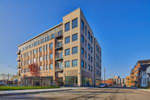 Exterior of the Crawford in Elton Park Corktown