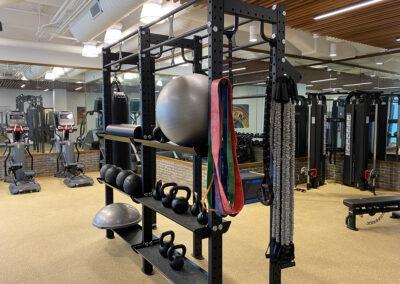 Fitness center is a featured amenity at our apartment building in Detroit, Elton Park Corktown